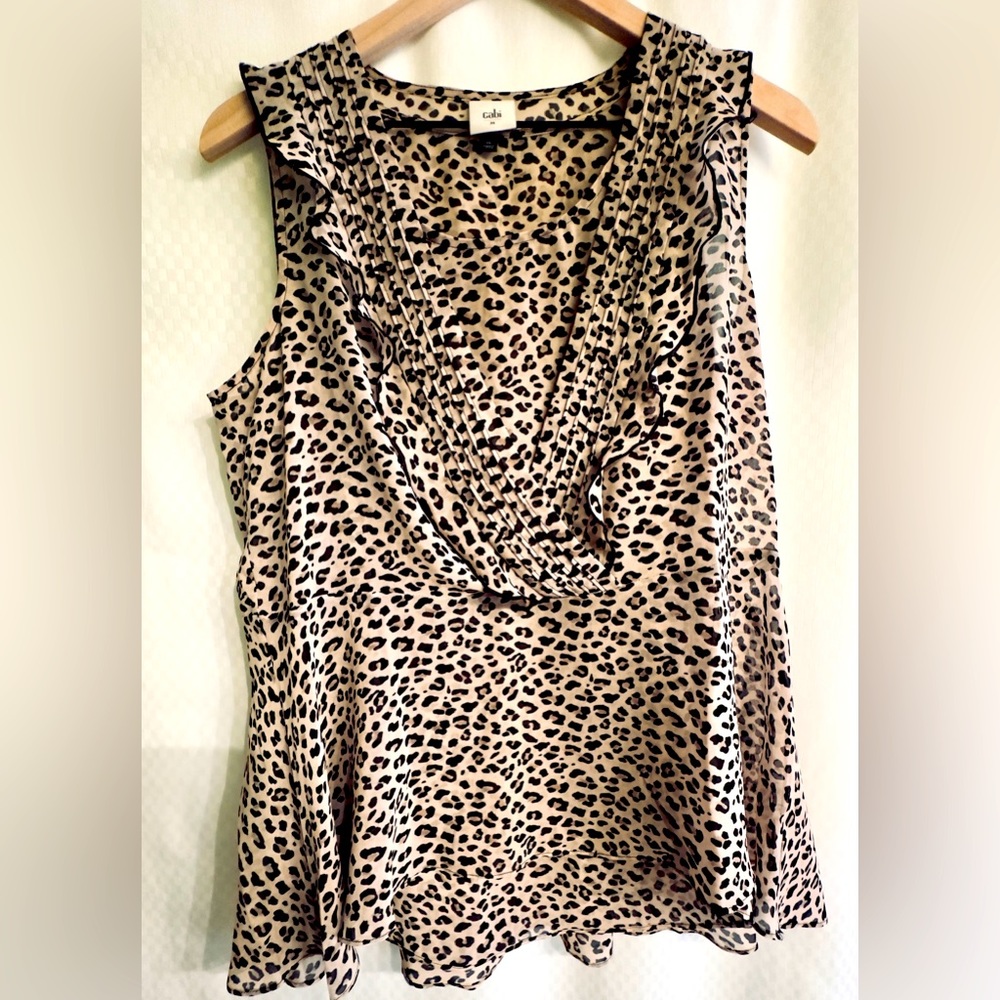 🐆Cabi Leopard Print Blouse🐆